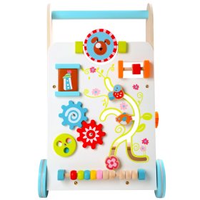 Multifunkčné drevené chodítko - Veselá záhrada, EcoToys