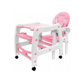 Jedálenská stolička Pinky 3v1, EcoToys