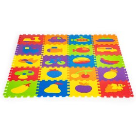 Farebná vzdelávacie podložka - penové puzzle, EcoToys