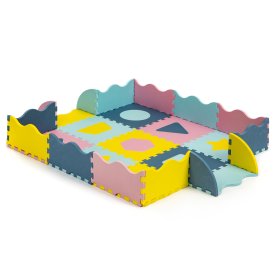 Penová podložka - puzzle pastelové farby, EcoToys