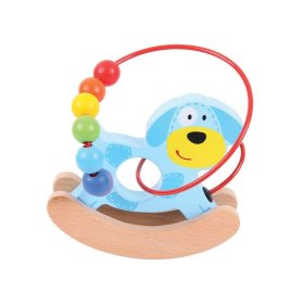 Bigjigs Baby Motorický labyrint hojdačka psík, Bigjigs Toys