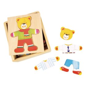 Bigjigs Toys Oblékací puzzle Pán medveď, Bigjigs Toys