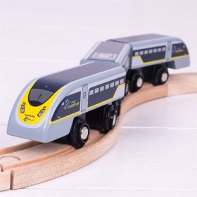 Bigjigs Rail Rýchlik Eurostar E320 + 3 koľaje, Bigjigs Rail