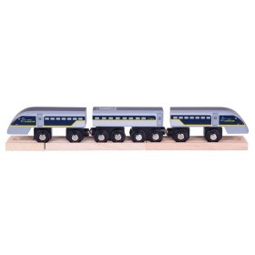 Bigjigs Rail Rýchlik Eurostar E320 + 3 koľaje, Bigjigs Rail