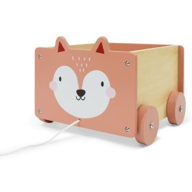 Drevený vozíček - líška, EcoToys