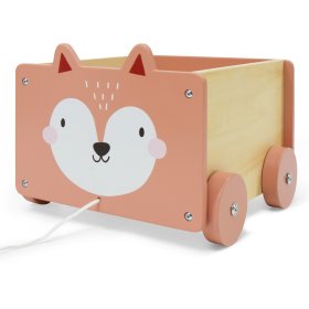 Drevený vozíček - líška, EcoToys
