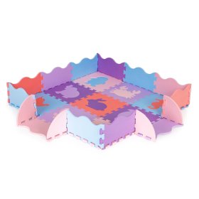 Detská vzdelávacia penová podložka - puzzle zvieratká, IPLAY