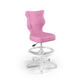 Detská ergonomická stolička k písaciemu stolu upravená na výšku 119-142 cm - ružová, ENTELO