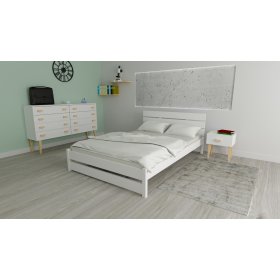 Drevená posteľ Max 200 x 120 cm - biela, Ourfamily