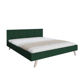 Čalúnená posteľ HEAVEN 140 x 200 cm - Zelená, FDM