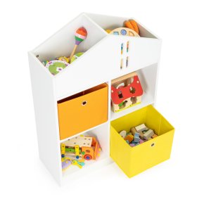Domčeková knižnica s úložnými boxmi, EcoToys