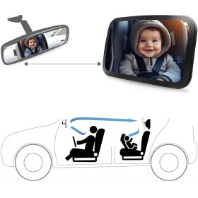 SIPO Zrkadlo na pozorovanie dieťaťa v aute, Sipo