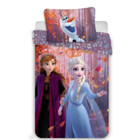Detské obliečky 140 x 200 cm + 70 x 90 cm cm Frozen Anna a Elsa