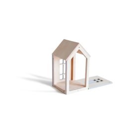 Magnetický Montessori drevený domček - grey, OKT