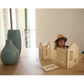 Magnetický Montessori drevený domček - magic forest, Babai