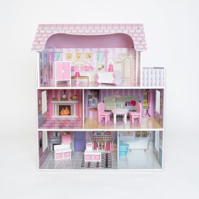 Drevený domček pre bábiky Bella, EVA TOYS