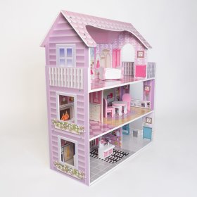 Drevený domček pre bábiky Bella, EVA TOYS