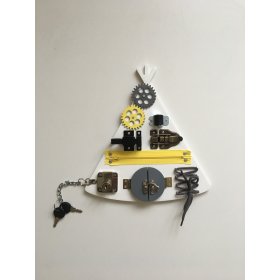 Activity board - teepee - biele, ABAM