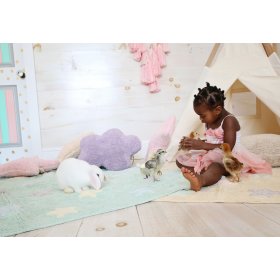 Detský koberec s hviezdami Tricolor Stars - Soft Mint, Kidsconcept