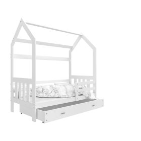 Detská posteľ domček Filip - biela, AJK meble