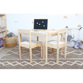Detský stôl a 2 stoličky LETTO, Ourbaby