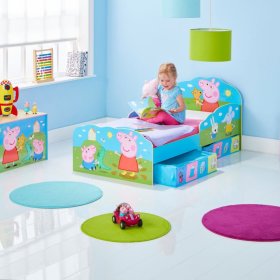 Detská posteľ Peppa Pig s úložnými boxami, Moose Toys Ltd 
