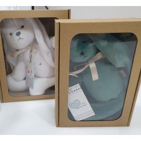 Velúrová hračka Králiček 35 cm - zelený, TOLO