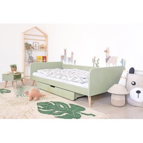 Rastúca posteľ Nell 2v1 - pastelovo zelená, Ourbaby