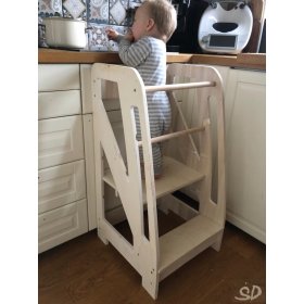 Montessori učiaca veža Triangle SD Classic 85 - prírodná, LilaBaby