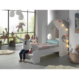 Detská Domčeková posteľ Casami - biela, VIPACK FURNITURE