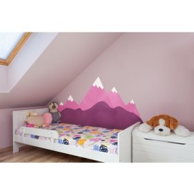 Penová ochrana steny za posteľ Hory - ružová, VYLEN