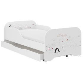 Detská posteľ MIKI 160 x 80 cm - Kamaráti, Wooden Toys