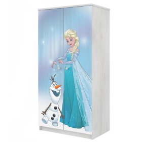 Šatníková skriňa Ľadové kráľovstvo - dekor nórska borovica, BabyBoo, Frozen