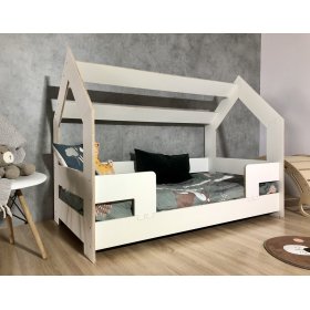 Domčeková posteľ Puzzle 160x80 - biela, LilaBaby