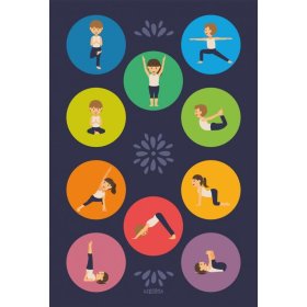 Detský koberec - Hravá joga