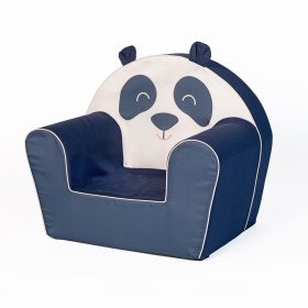 Detské kresielko Panda s uškami, Delta-trade
