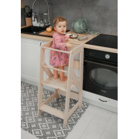 Montessori učiaca veža Pola MAXI 90 - prírodná, LilaBaby