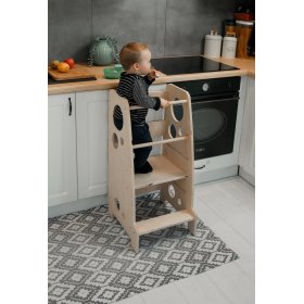 Montessori učiaca veža Lena - prírodná, LilaBaby