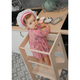 Montessori učiaca veža Pola MAXI 90 - prírodná, LilaBaby