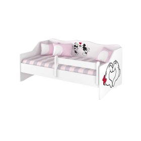 Detská posteľ s chrbtom - Love, BabyBoo, Minnie Mouse