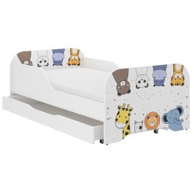 Detská posteľ MIKI 160 x 80 cm - ZOO, Wooden Toys