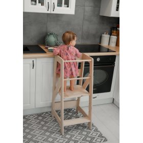 Montessori učiaca veža Pola MINI 75 - prírodná, LilaBaby