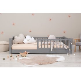 Detská nízka posteľ Montessori Ourbaby - šedá, Ourbaby