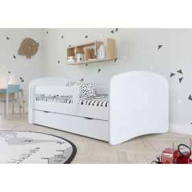 OURBABY detská posteľ so zábranou - biela, All Meble