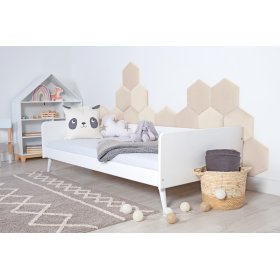 Čalúnený panel Hexagon - krémový