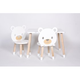 Set stolíka a stoličiek - Medveď, Dekormanda