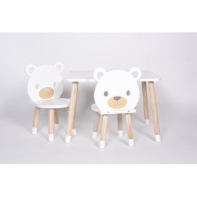 Set stolčeka a stoličiek - Medveď, Dekormanda