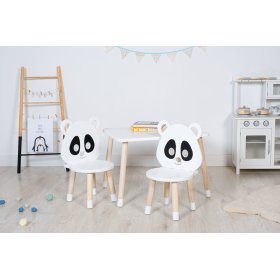 Set stolčeka a stoličiek - Panda, Dekormanda