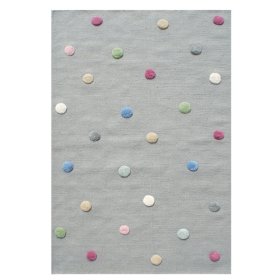 Detský koberec s guličkami- šedý, LIVONE