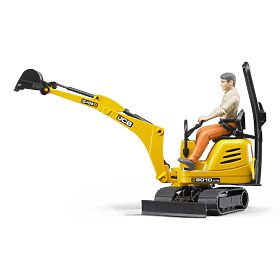 Bruder BWORLD Mikrobagger JCB s figúrkou, Bruder
